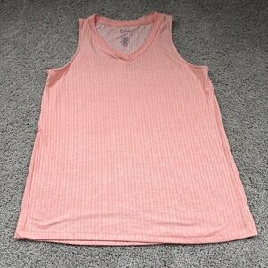 Croft & Barrow Peach Coral Tank Top Size Small Sleepwear